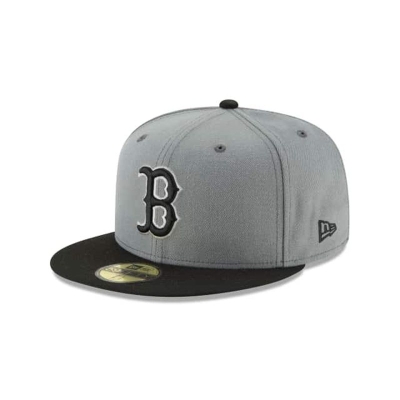 Boston Red Sox Gorra | New Era MLB Storm Basic 59fifty Fitted Cap Mexico - Grises